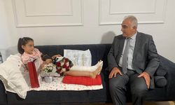 Ayağı kırılan Alya’ya geçmiş olsun ziyareti