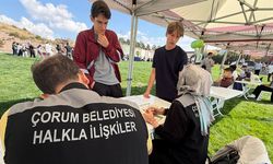 Çorum Belediyesi üniversite öğrencilerini kampüste karşıladı