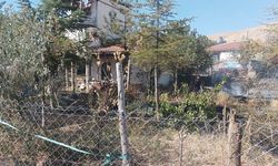 Bahçesindeki otları yaktı, alevlerin arasında kaldı