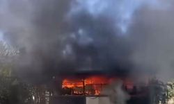 Bağ evi yanarak, kullanılmaz hale geldi