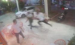 Gürültü yapan akrabalarını uyardı, meydan dayağı yedi: Dehşet anları kamerada