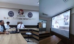 Çağlar, İlçe Milli Eğitim Müdürleri ile çevrim içi toplantı yaptı
