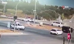 Kırmızı ışık ihlali faciası: O anlar kameraya böyle yansıdı!