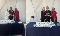 Kargı’da çifte nikâh: Mutluluklar diledi