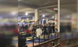 Pazar yeri bir anda karıştı: Pazarcı esnafının kavga anı kamerada