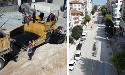 Çorum'un bu sokaklarında asfalt ve tretuvar çalışmaları sürüyor