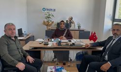 Güdek’ten Laçin’de yeni göreve başlayan eğitim yöneticilerine ziyaret