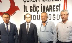 Çorum DSYB yönetiminden İl Göç İdaresi Müdürü Aksem’e ziyaret