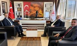 Hasan Taş’tan Ortaköy Kaymakamı Şimşek’e ziyaret