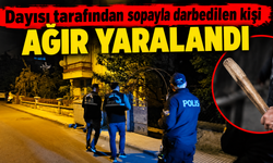 Dayısı tarafından sopayla darbedilen kişi ağır yaralandı