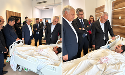 Ahlatcı, Hacı Koca’yı ziyaret etti: Geçmiş olsun dileklerini iletti
