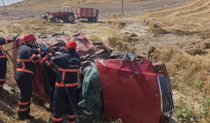 Çankırı’daki kazada Çorumlu amca ve yeğen hayatını kaybetti