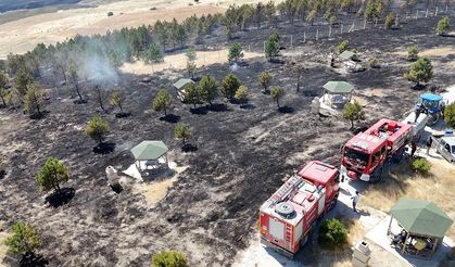 Çorum’da 800 dönüm alan kül oldu: Alevler ormanlık alana yayıldı