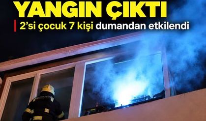 Çorum’da apartman yangını: 2’si çocuk 7 kişi hastaneye kaldırıldı