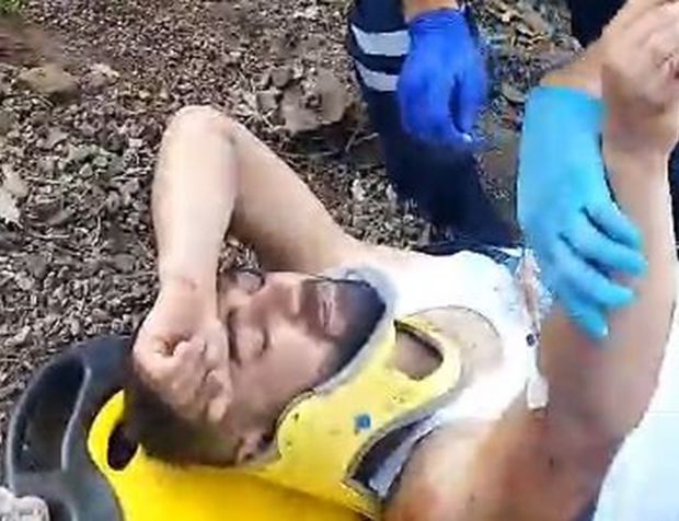 Ormanda yürüyüş yaparken 200 metrelik uçuruma düştü