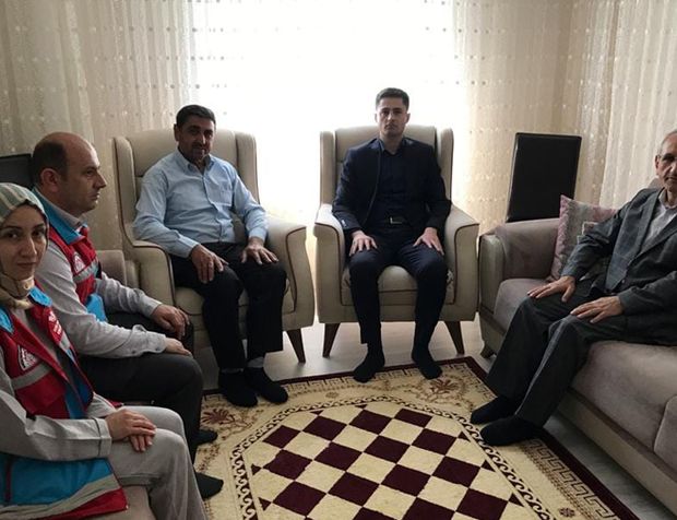 Kaymakam Soydaş, şehit ailelerinin bayramını kutladı