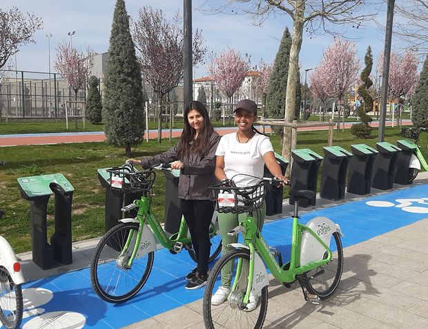 Çorumlu gençler bisiklet kullanmayı sevdi