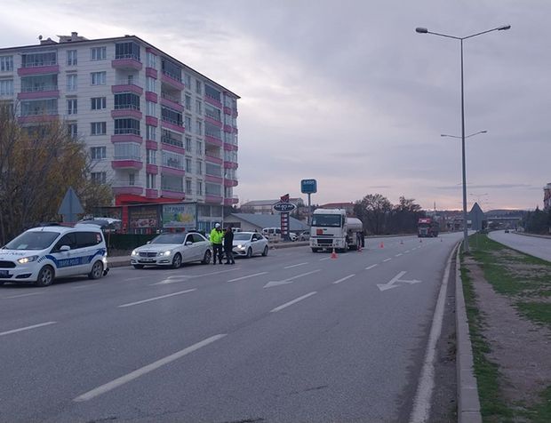 Sungurlu'da trafik polislerinden hız denetimi