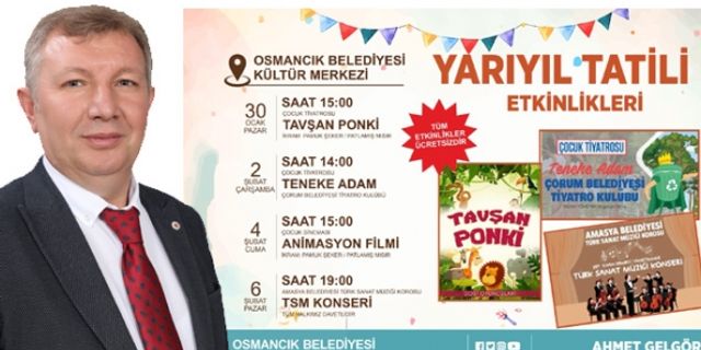 Osmancık Belediyesi'nden çocuklar için tatil etkinliği