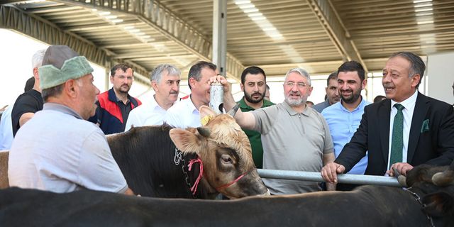 Vatandaşlardan Halil İbrahim Aşgın'a hayvan pazarı teşekkürü