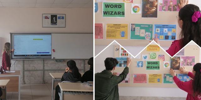 Mimar Sinan Anadolu Lisesi eTwinning Kulübü öğrencileri, "Word Wizards" proje çalışmalarını tamamladı