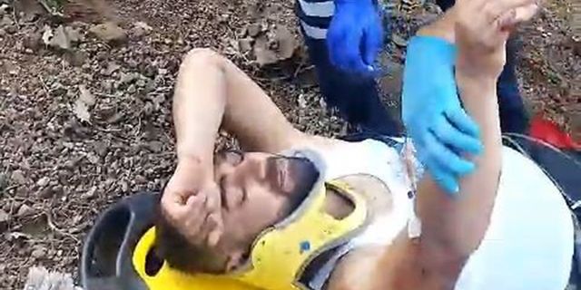 Ormanda yürüyüş yaparken 200 metrelik uçuruma düştü