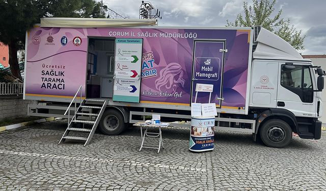 Mobil Mamografi Aracı ücretsiz hizmette!