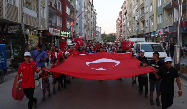 Sungurlu'da 'Milli Birlik Yürüyüşü' düzenlendi