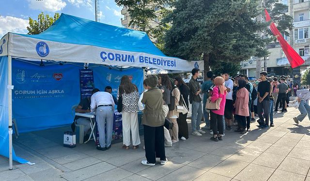 Çorumlu gençler TEKNOFEST için sıraya girdi