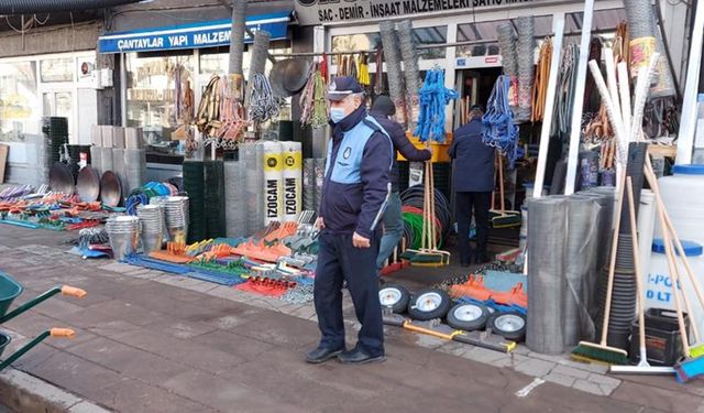 Esnafa uyan! Kaldırım işgaline cezai işlem uygulanacak