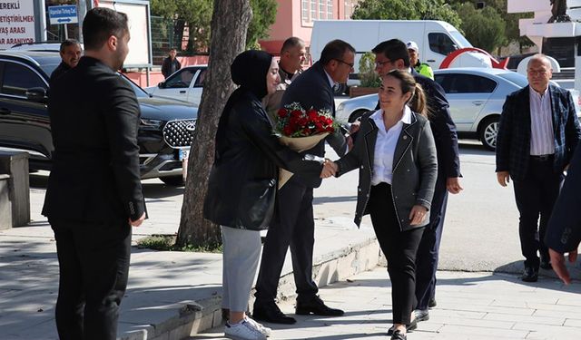 Başbuğ’un kızı Ayyüce Türkeş Taş, Çorum'da