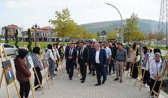 Osmancık’ta "Yüzüncü yıla yakışır Yüz Eser" sergilendi