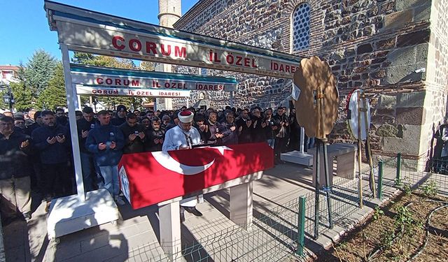 Çorum'un yüreği yandı: Genç Astsubay Mehmet Ali Yelmen son yolculuğuna uğurlandı