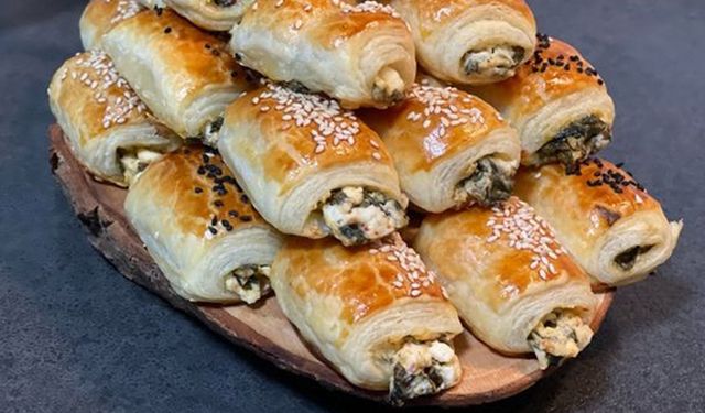 Bu börek başka: Milföy ile Ispanaklı Peynirli börek tarifi