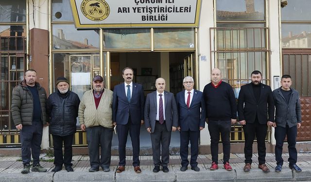 Çorum Valisi, arı yetiştiricilerinin sorunlarına kulak verdi