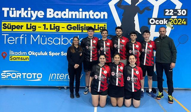 Badminton Süper Liginde yarışma hakkı kazandılar
