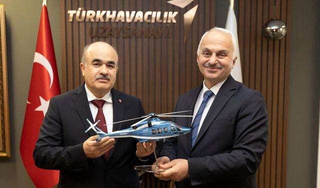 Vali Dağlı, Türk Havacılık ve Uzay Sanayi A.Ş.’de ağırlandı