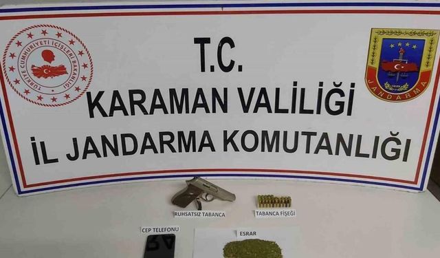 Karaman’da uyuşturucu operasyonu: 1 gözaltı
