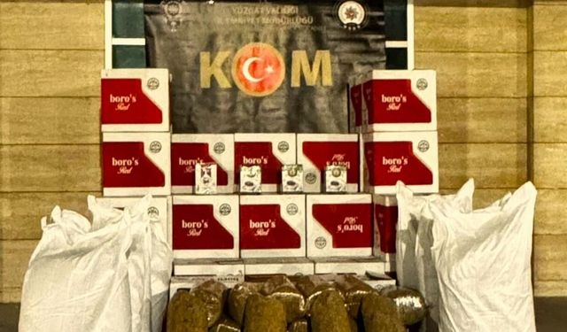 Yozgat’ta 410 bin makaron ve 247 kilogram kaçak tütün ele geçirildi
