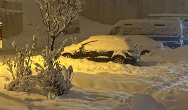Hakkari beyaza büründü: Kar yağışı hayatı felç etti!