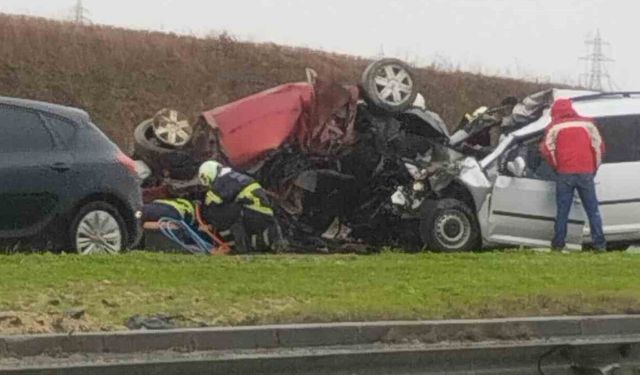 Kırklareli’nde korkunç kaza: 2 ölü, 1 yaralı