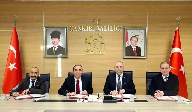 Çankırı Yakınkent OSB Acil Sağlık Hizmetleri İstasyonu binası yapım ve kullanım protokolü imzalandı