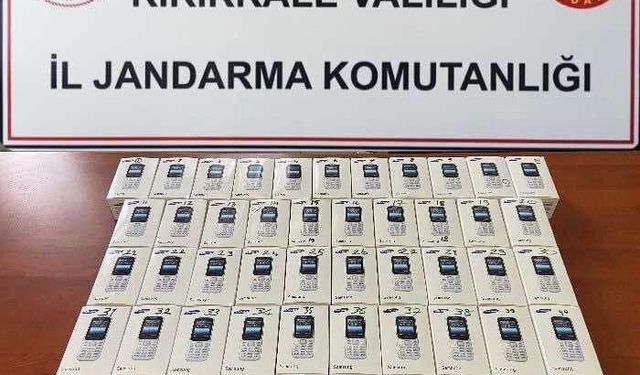 Kırıkkale’de 51 adet kaçak cep telefonu ele geçirildi