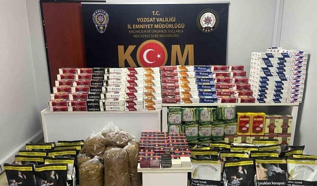 Yozgat’ta 111 bin kaçak makaron ele geçirildi