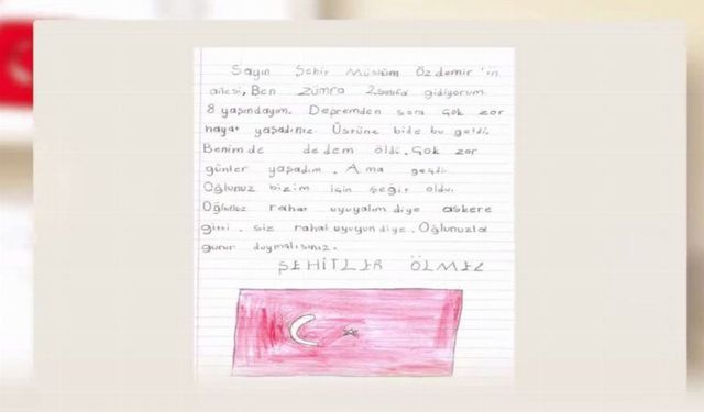 Pençe Kilit kahramanlarının ailelerine Sakarya'dan duygulandıran mektup