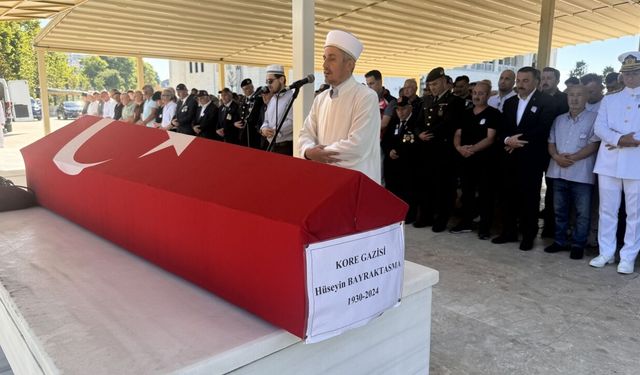 Zonguldak'ta vefat eden Kore gazisi son yolculuğuna uğurlandı