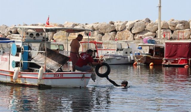 İzmir Özdere'de kıyı ve sualtı temizliği