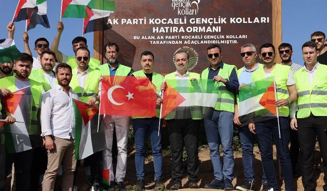 Kocaeli’deki Hatıra Ormanı Filistin’e armağan edildi