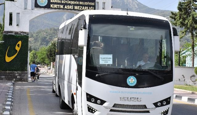 Manisa Büyükşehir'den mezarlıklara bayramlık ulaşım