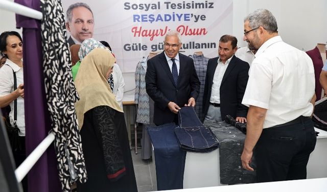 Talas Belediyesi’nden Reşadiye'ye sosyal tesis